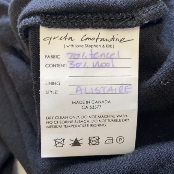 Rick Owens style unisex wrap shirt - Picture 7 of 8